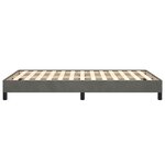 vidaXL Cadre de lit sans matelas gris foncé 120x200 cm velours