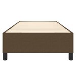 vidaXL Cadre de lit à ressorts marron foncé 90x200 cm tissu