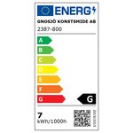 Konstsmide guirlande lumineuse avec 40 ampoules ovales transparentes