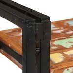 vidaXL Table de chevet Marron et noir Bois massif récupéré