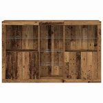 vidaXL Buffet Bois ancien 162 x 37 x 100 cm Bois d'ingénierie