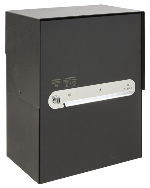 Boîte à colis en acier  Bigpack EP2004 pour colis  42 x 30 x 19 cm  Noir