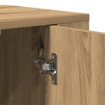 vidaXL Highboard en chêne artisan de 80x33x150 cm en bois d'ingénierie