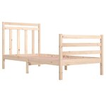vidaXL Cadre de lit Bois massif 90x200 cm