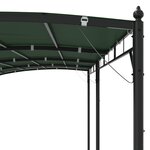 vidaXL Pavillon 6 x 3 x 2 55 m Vert Acier enduit de poudre et tissu