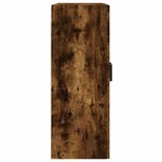 vidaXL Armoire murale chêne fumé 69 5x34x90 cm bois d'ingénierie