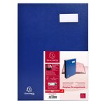 Parapheur Direction Dos A Soufflets - 24 Compartiments - Bleu - Exacompta