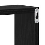vidaXL Cube mural Autre Chêne noir 96 x 12 x 64 cm Bois d'ingénierie