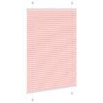 vidaXL Store plissé rose 85x100 cm largeur du tissu 84 4 cm polyester