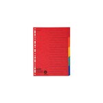Intercalaires A4+ 5 Positions En Carte Recyclée - Couleurs Assorties - X 20 - Falken
