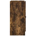 vidaXL Armoire sous évier de salle de bain Chêne fumé