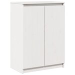 vidaXL Buffet Blanc 60x36x84 cm Bois de pin massif