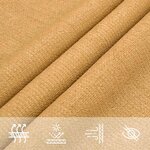 vidaXL Voile d'ombrage 160 g/m² triangulaire sable 2 5x2 5x3 5 m PEHD
