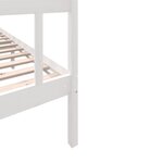 vidaXL Cadre de lit sans matelas blanc bois de pin massif