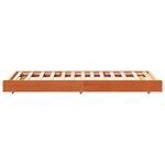 vidaXL Cadre de lit Marron 80 x 200 cm Bois de pin massif