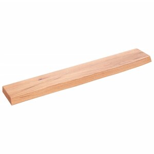 vidaXL Étagère murale marron clair 60x10x2 cm bois chêne massif traité