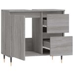 vidaXL Armoire de bain sonoma gris 65x33x60 cm bois d'ingénierie