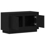 vidaXL Meuble TV Chêne noir 80 x 35 x 45 cm Bois d'ingénierie
