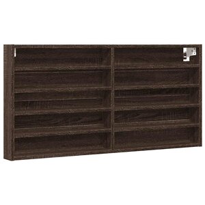 vidaXL Armoire à vitrine chêne marron 100x8 5x50 cm bois d'ingénierie
