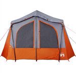 vidaXL Tente de camping de cabine 5 personnes gris imperméable