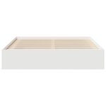 vidaXL Cadre de lit sans matelas blanc 180x200 cm
