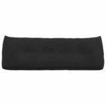 vidaXL Coussin de Dos Noir 140 x 24 x 50 cm Velours