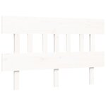 vidaXL Lit pour personne âgée sans matelas blanc 140x190cm bois massif