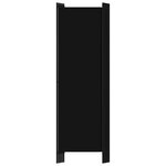 vidaXL Cloison de séparation 5 panneaux Noir 250x180 cm