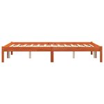 vidaXL Cadre de lit sans matelas cire marron 120x200cm bois pin massif
