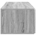 vidaXL Meuble TV mural Sonoma gris 78 5 x 41 x 30 cm Bois d'ingénierie