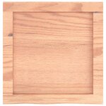 vidaXL Étagère murale marron clair bois chêne massif traité