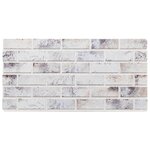 vidaXL Panneaux muraux 3D 10 Pièces gris clair 100x50 cm EPS