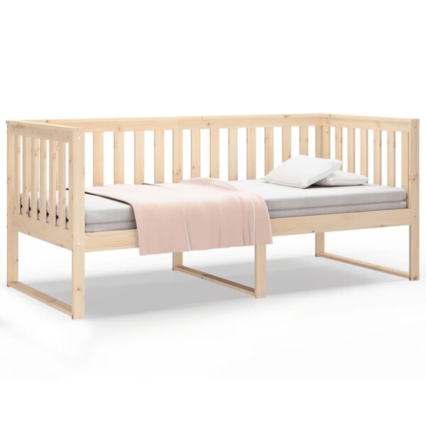 vidaXL Lit de jour sans matelas 90x190 cm bois de pin massif