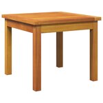 Table d'appoint vidaXL 45x45x38 cm en bois massif d'acacia