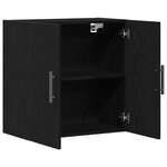 vidaXL Armoire murale Chêne Noir 60x31x60 cm Bois d'ingénierie