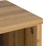 vidaXL Armoires latérales 4 Pièces ODDA 40x24x79 cm bois massif pin