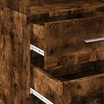 vidaXL Buffet haut chêne fumé 40x42 5x185 cm bois d'ingénierie