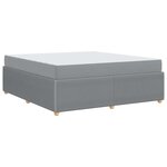 vidaXL Cadre de lit Autre Gris clair 180 x 200 cm tissu