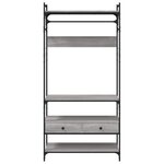 vidaXL Armoire à tiroirs sonoma gris 89x39x184 5 cm bois d'ingénierie