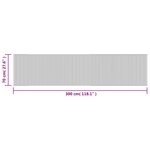 vidaXL Tapis rectangulaire naturel clair 70x300 cm bambou