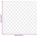 vidaXL Duvet d'hiver Noir 240 x 260 cm Microfibre