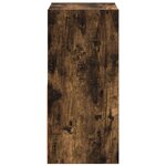 vidaXL Table de chevet Chêne fumé 35 x 32 x 68 5 cm Bois d'ingénierie
