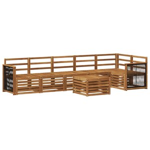 vidaXL Ensemble de canapés d'extérieur 6 pc Naturel