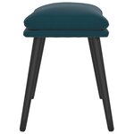 vidaXL Repose-pied Bleu 45x29 5x35 cm Velours