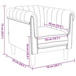 vidaXL Fauteuil marron similicuir daim