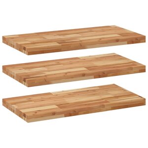 vidaXL Étagères flottantes 3 Pièces 100x40x4 cm acacia massif à l'huile