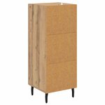 vidaXL Buffet chêne artisanal 34 x 34 5 x 90 cm Bois d'ingénierie