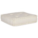 vidaXL Unité de canapé modulaire 4 Pièces Crème Tissu