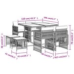 vidaXL Ensemble à manger de jardin et coussins 9 Pièces beige Poly rotin