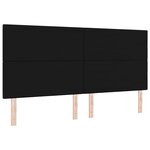 Tête de lit LED vidaXL Noire 100 cm en Velours